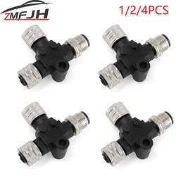 1/2/4PCS NMEA 2000 3 Port Connector Multiport T Converters Connector Sockets For NMEA2000 Adapters 0~190ohm For Marine Boat