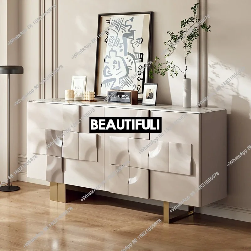 

Light luxury solid wood dining side cabinet Modern simple living room decoration Bedroom locker
