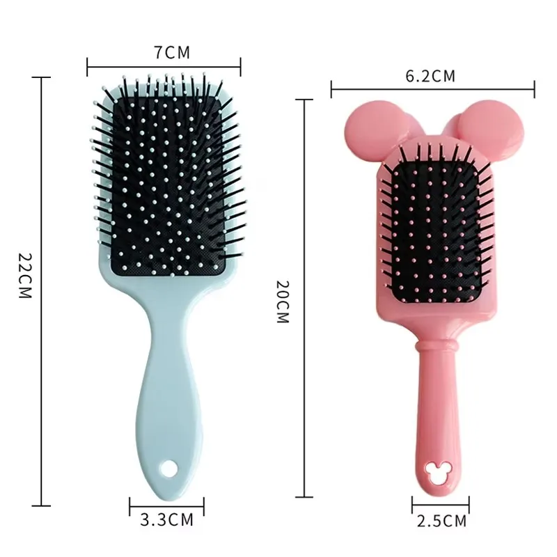 Cartoon Mickey Mouse Air Cushion Comb Salon Hair Care Styling Tool Anti Tangle Anti-Static Hairbrush Head Comb Hairdressing