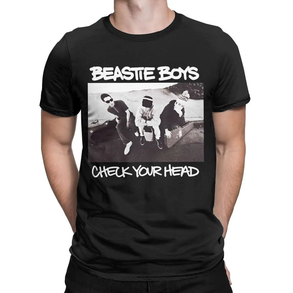 Men T-Shirts Beastie Boys Leisure Pure Cotton Tees Short Sleeve T Shirt O Neck Clothing 4XL 5XL 6XL