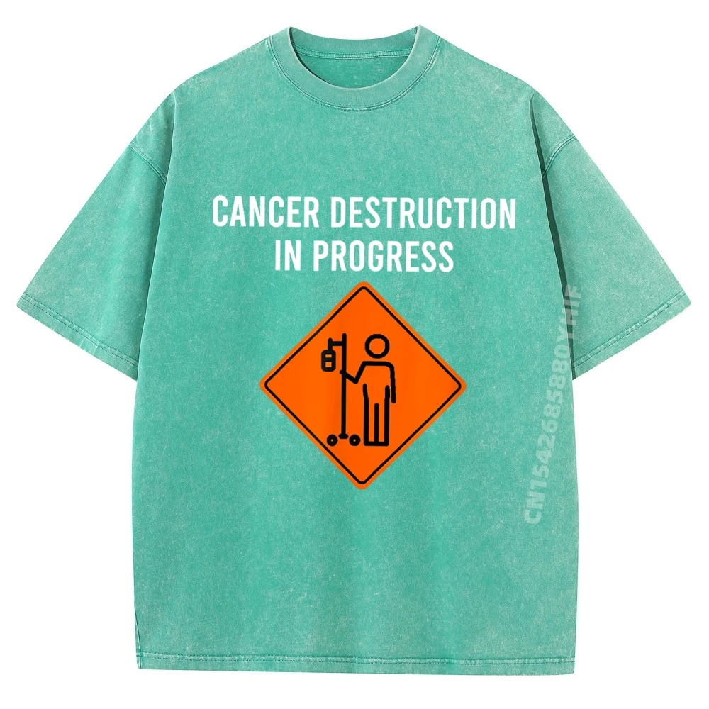 مضحك نكتة الكيماوي يوم تدمير السرطان في التقدم الأبيض تي شيرت الرجال طالب تنفس هدايا رجالي غسلها تي شيرت #4