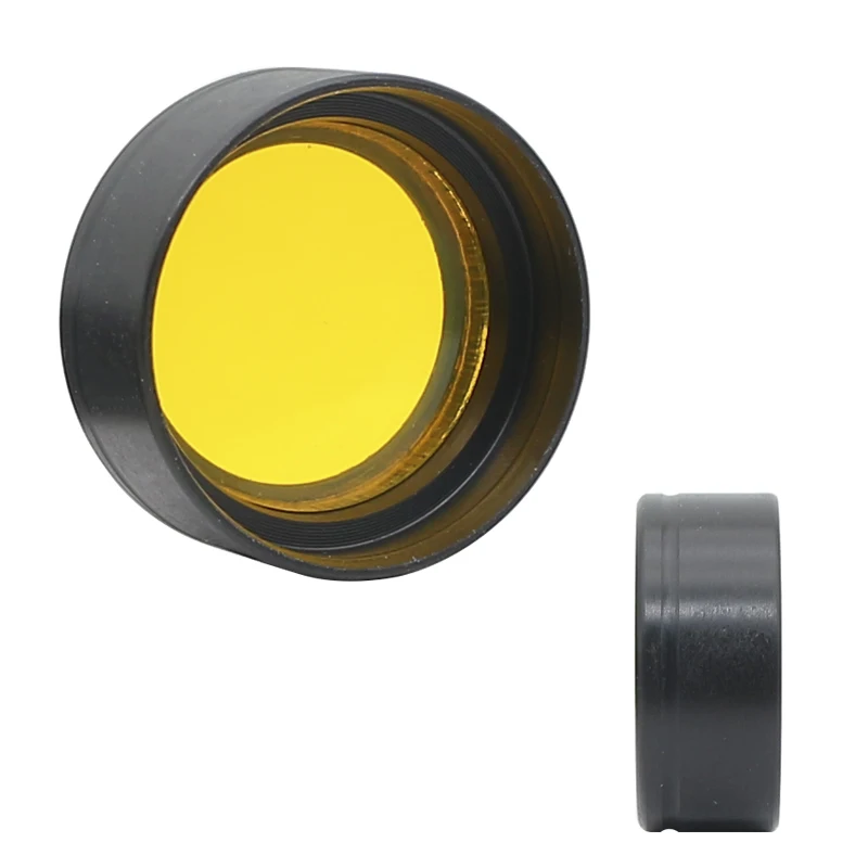 Yellow Filter for Dental Headlight Medical LED Headlamp 20mm Inner Diameter Rubber Frame Acrylic Lens Head Lamp Accessories