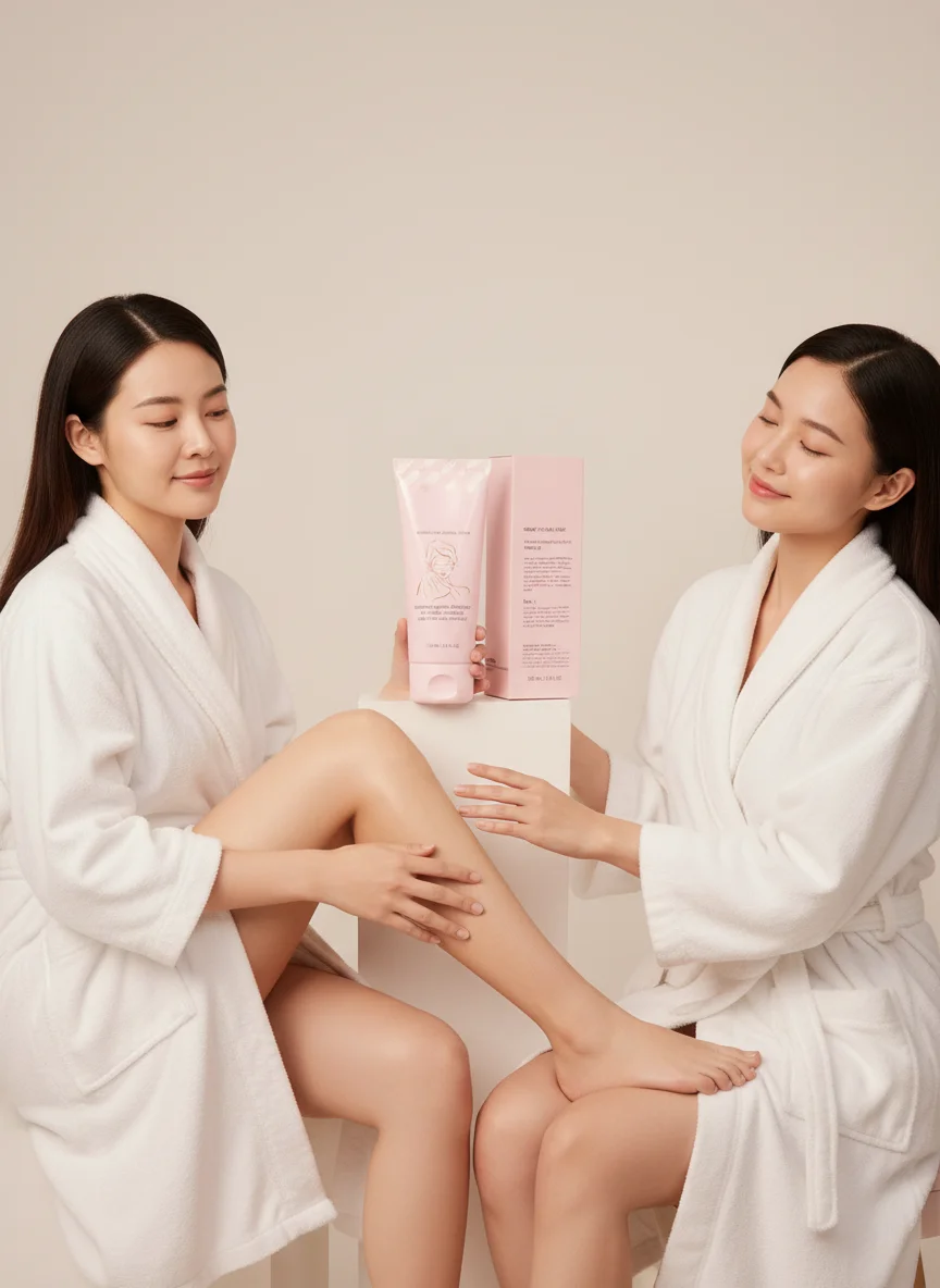 كريم إزالة الشعر الخالي من الحلاقة يذوب شعر الجسم بطف دون حلاقة، مناسب للجسم بالكامل