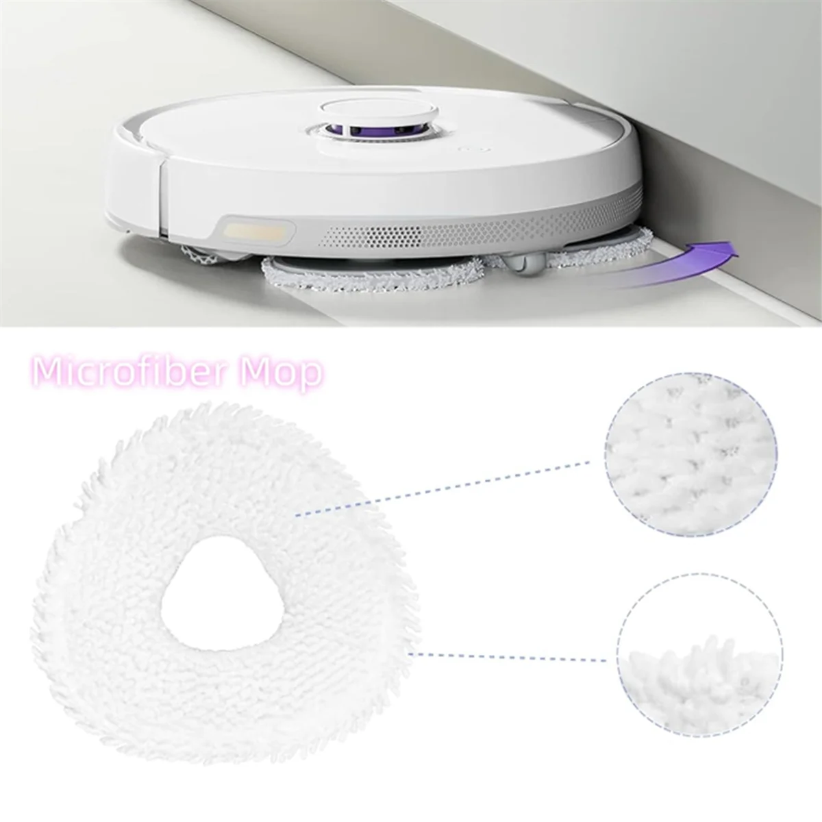 FZFZ For T10 Robot Sweeping Robot Vacuum Parts Washable Hepa Filters Side Brush Mop Pads Replacement Parts