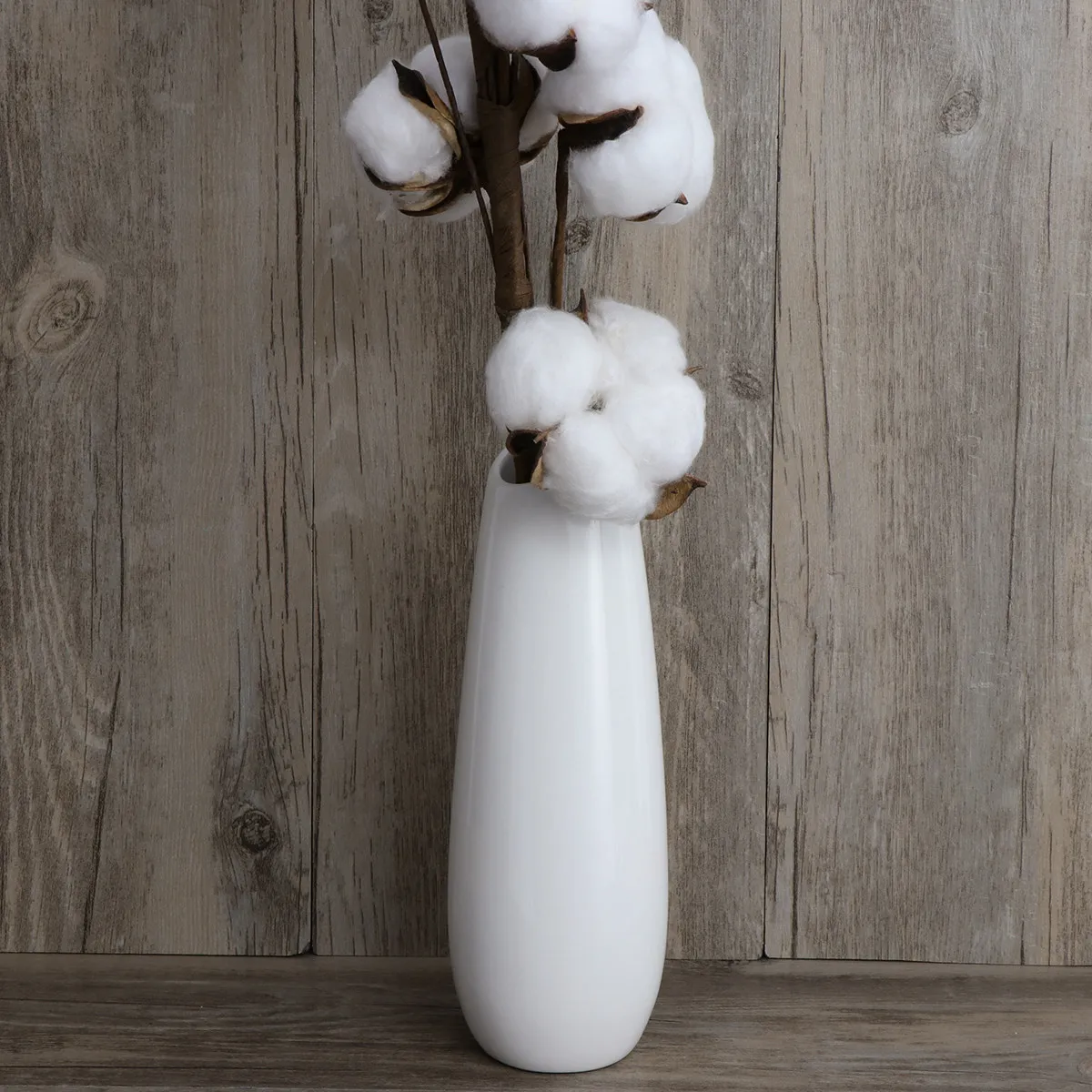 

3PCS 22Inch Bolls Rustic Home Cotton Branches DIY Farmhouse Style Decor Vintage Cotton Stalks Farmhouse Decor Gifts