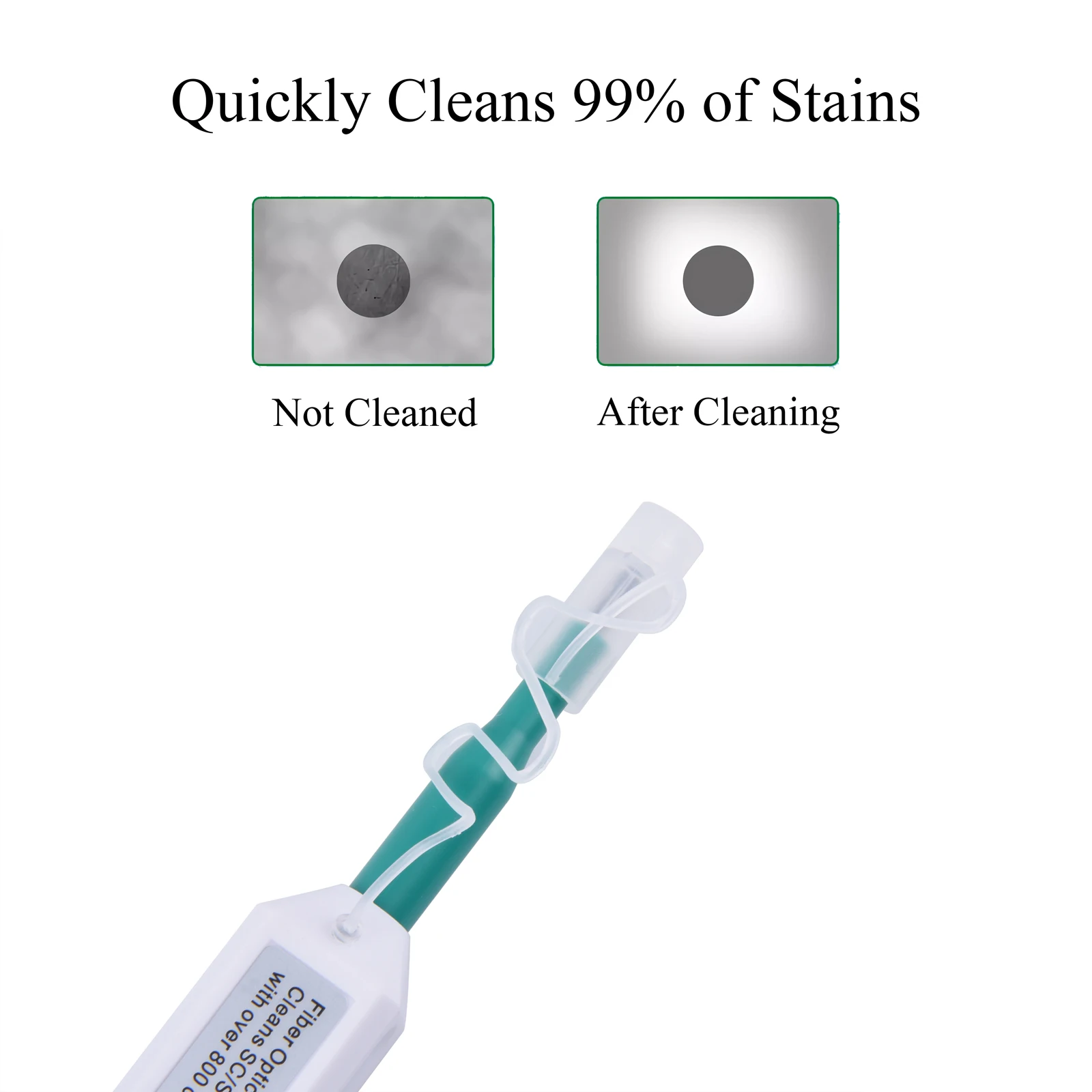 1PCS Fiber Optic Cleaning Pen SC/FC/ST LC/MU Connector One-Touch Clean 1.25mm/2.5mm Optical Fiber Cable End Face Cleaner Tool