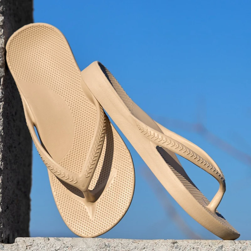 New Arch Support Women's Flip Flops Orthotic Sandals For Plantar Fasciitis Relief Summer Ladies Beach Sandals House Bath Slides