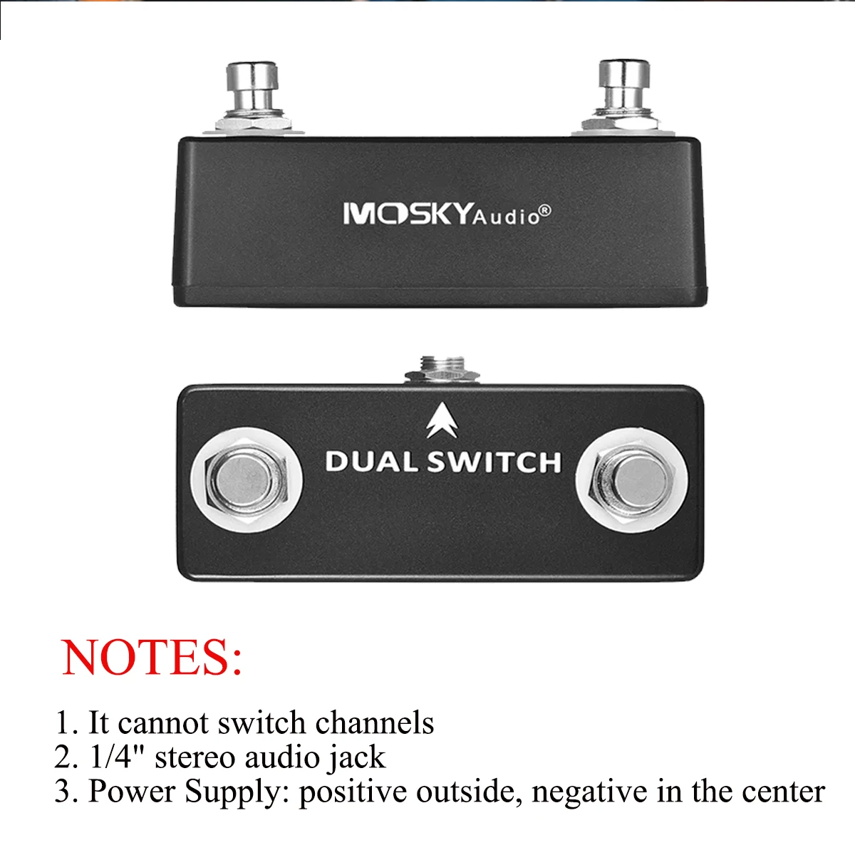 MOSKY DUAL SWITCH Gitaar Effect Pedaal Dual Voetschakelaar Voetschakelaar PURE BUFFER Gitaar Pedalen Volledig Metalen Shell Gitaar Accessoires