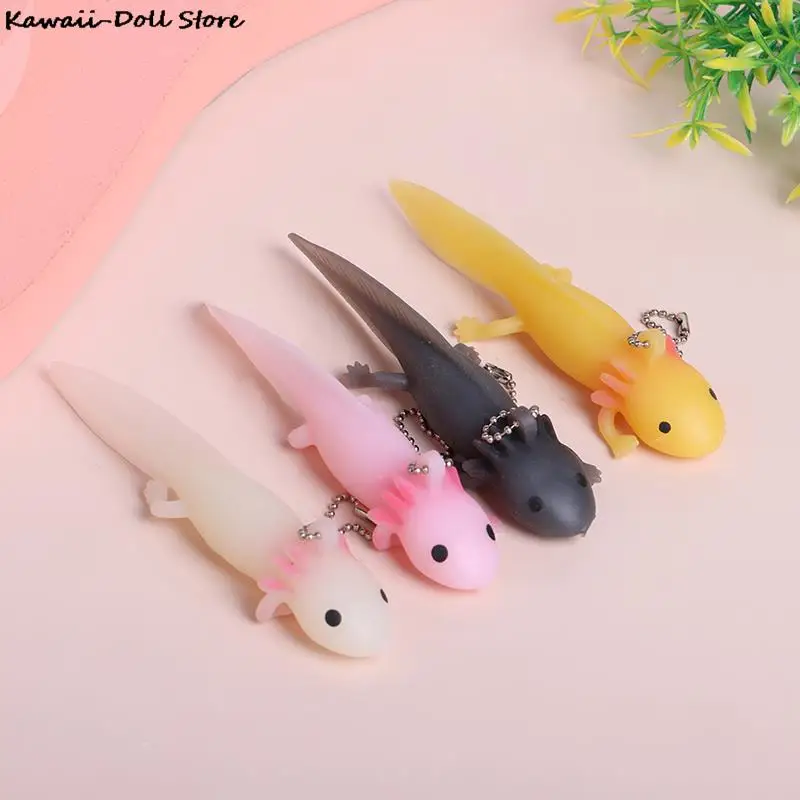 New Funny Keychain Antistress Squishy Fish Giant Salamande Stress Toy Squeeze Prank Joke Toys For Girls Gag Gifts Brinquedo