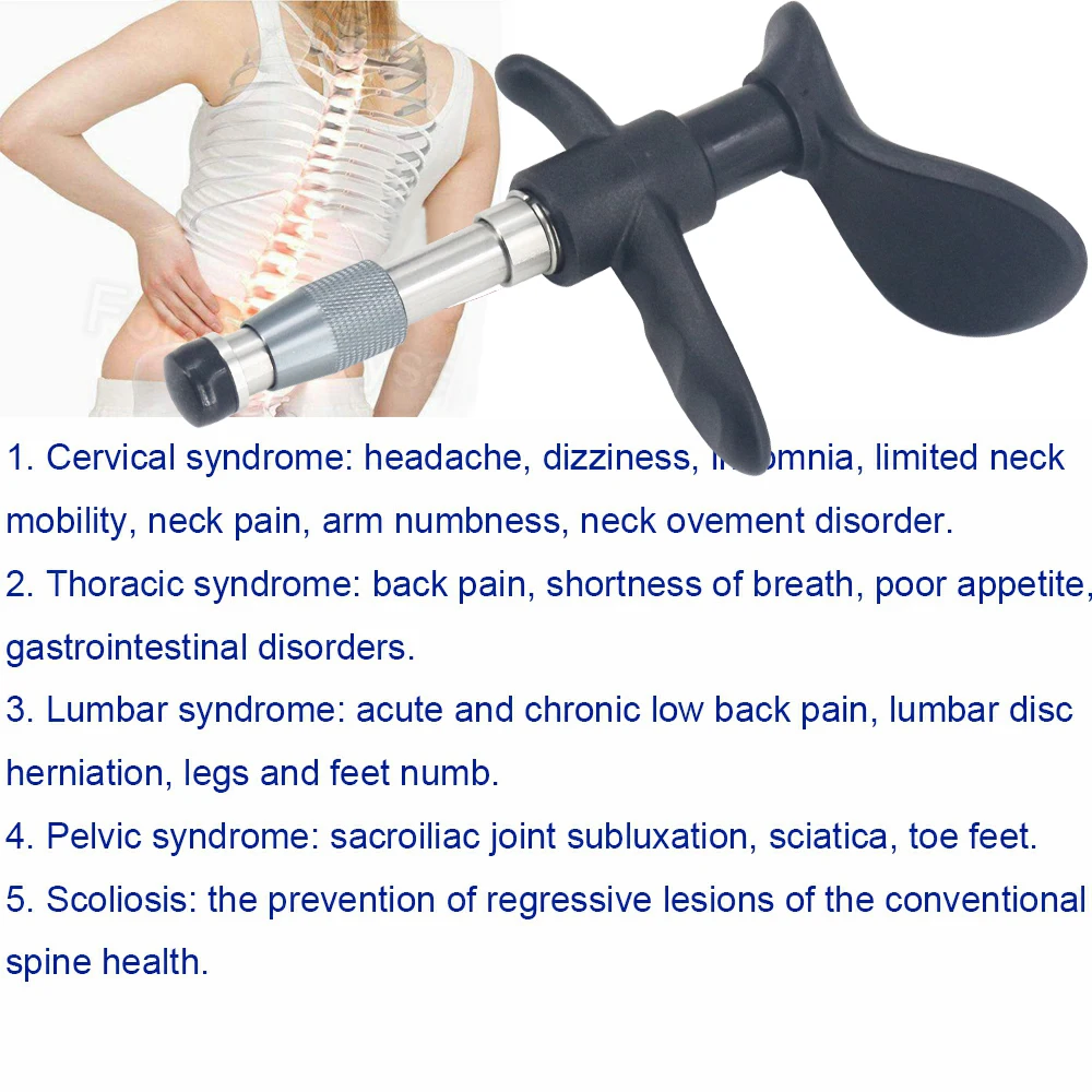 New Chiropractic Adjusting Tool 300N Activation Therapy Spine Correction Physical Device Shoulder Fatigue Relax Massager Manual