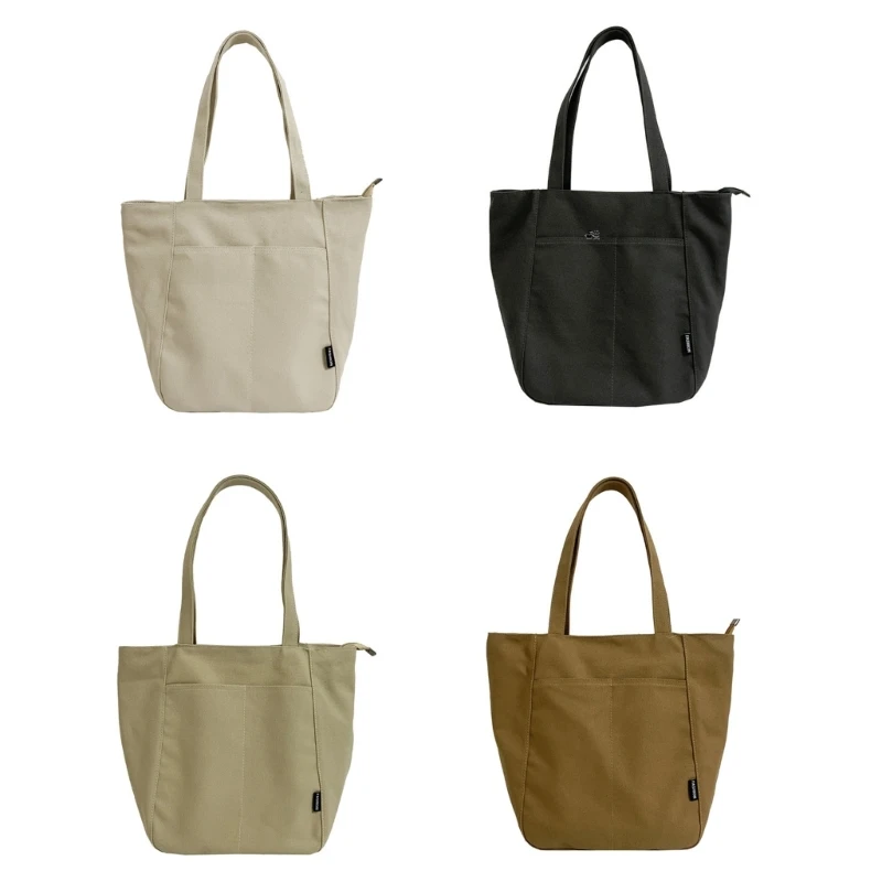 

Women's Handbag School Shoulder Bag Solid Color Casual Tote Bag