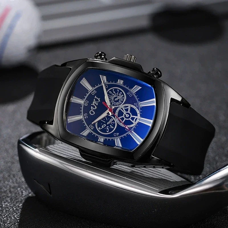 Nueva moda para hombre, relojes de lujo, reloj de cuarzo informal de silicona militar deportivo para hombre, relojes de regalo para hombre, relojes para hombre