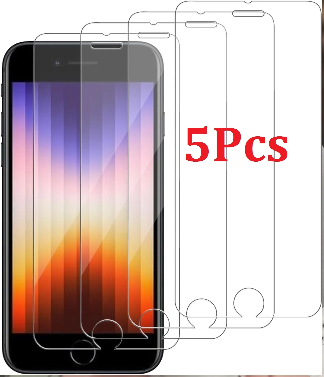 5Pcs Tempered Glass…