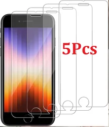 5Pcs Tempered Glass For Apple iPhone 6 6S 7 8 Plus SE 2020 2022 Protective Screen Protector