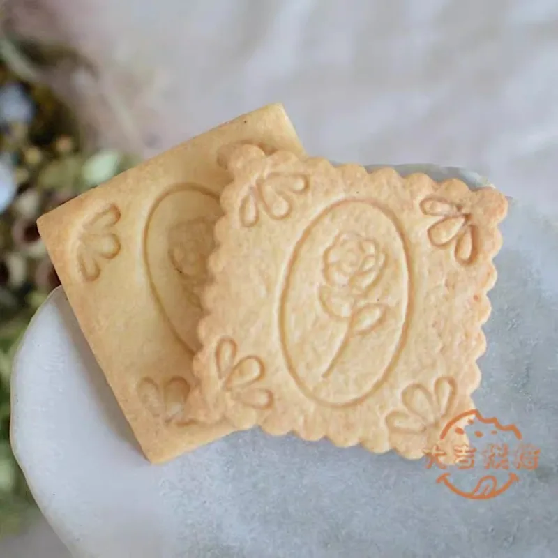 Flowers Shape Cookie Cutter Stamp Mother's Day Rose Lily Pressable Biscuit Mold Confectionery Cookie Kitchen Baking Pastry Tools