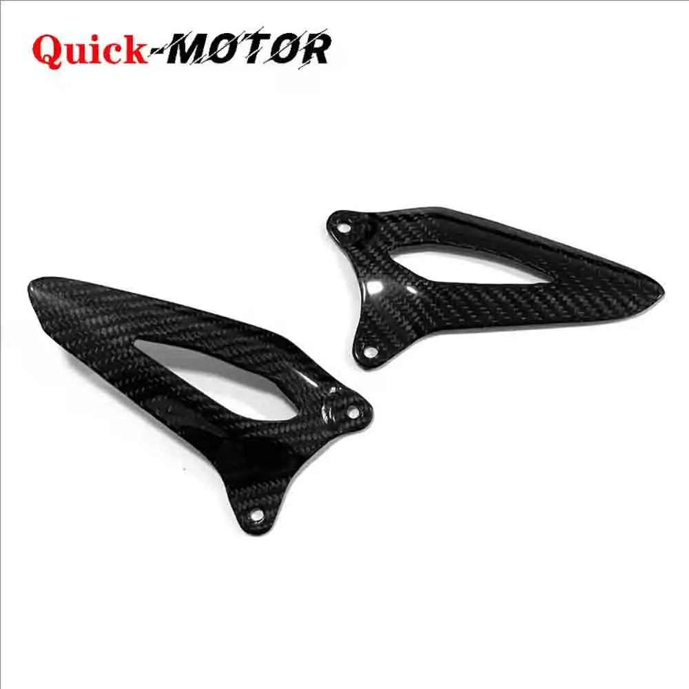 

For Triumph Speed Triple 1200RS 1200RR 2021 2022 2023 2024 Carbon Fiber Motorcycle Accessories Heel Guard Plates Foot Rests
