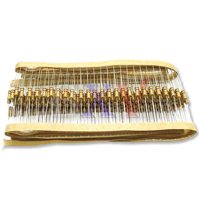 50PCS 1/2W Carbon Film Resistors 5% 1R-10M 10R 47R 100R 220R  1K 10K 4K7 100K  560K 1M 3M3 Ohm Color Ring Resistance 200K