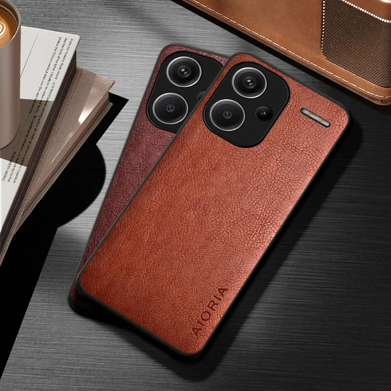 Fashion Case for Xiaomi Redmi Note 13 Pro Plus funda durable pu leather cover for redmi note 13 case coque