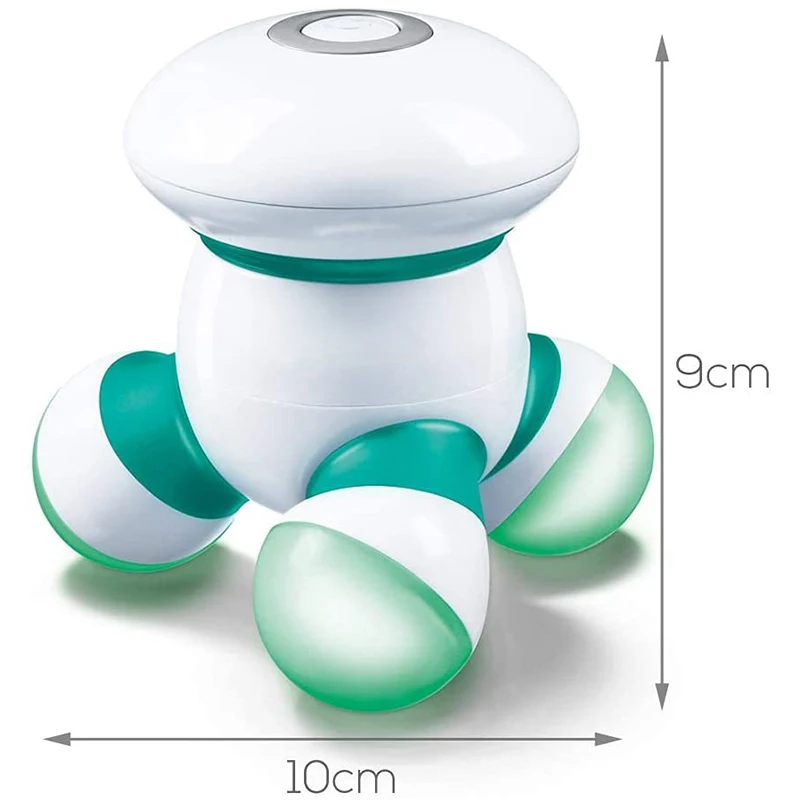 Portátil de mão mini massageador bateria onda elétrica vibratória massageador corporal