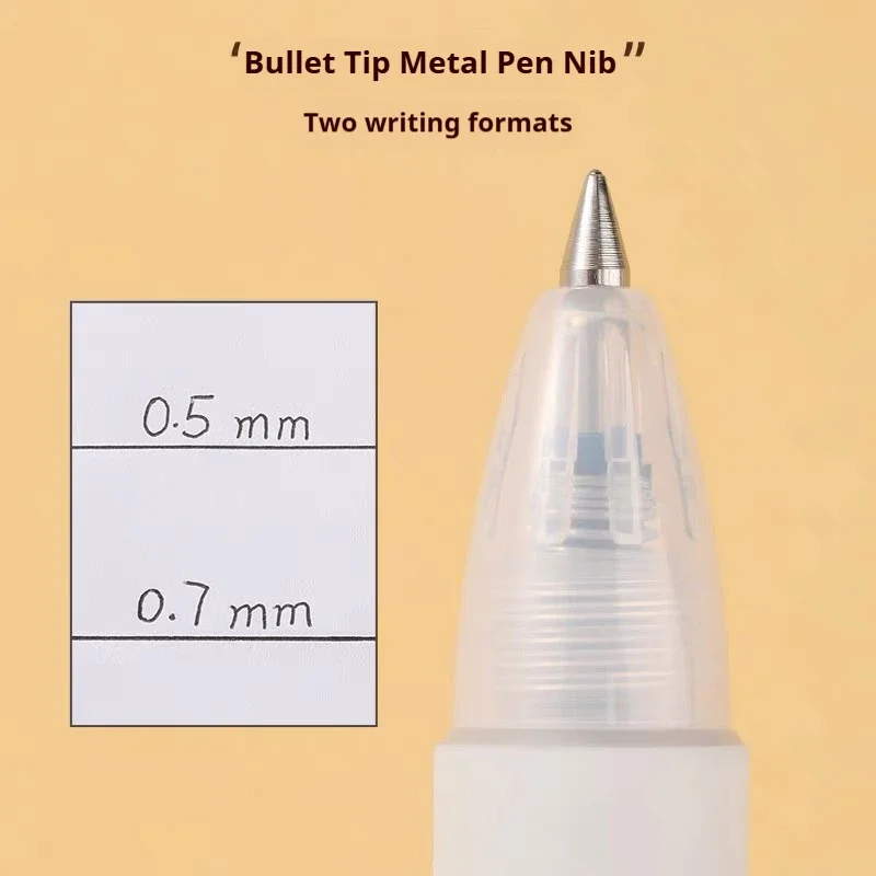 قلم حبر جاف منزلق ناعم من بايلوت أكرو، حبر منخفض اللزوجة، قضيب بسيط، أقلام كتابة شفافة، أدوات يابانية عالية الجودة #5