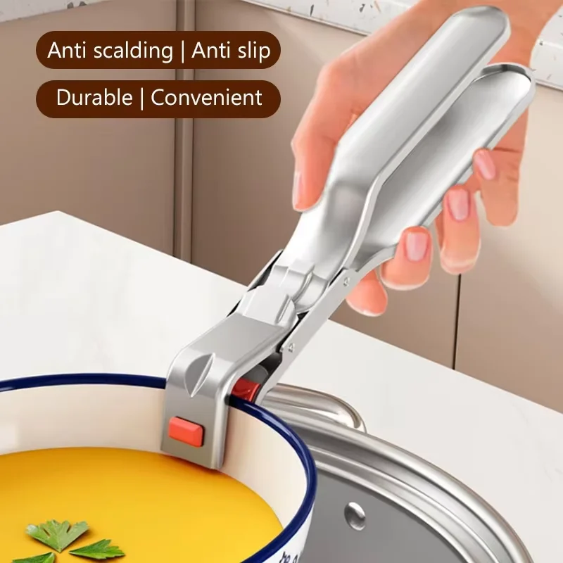 Household Stainless Steel Anti Scald Clip Kitchen Tool Anti Slip and High Temperature Resistant Bowl and Plate Clip