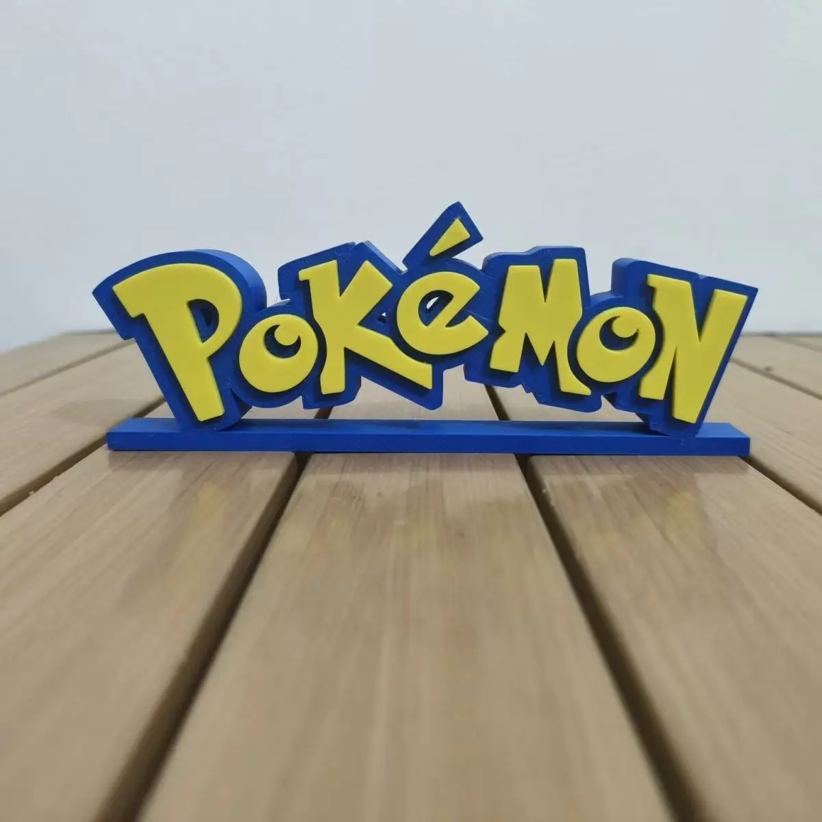 3D Printing Poke Logo 15.8*6*1.8cm Three-Dimensional Ornament Font Standing Sign Pocket Monsters Anime Model Collocation Gift