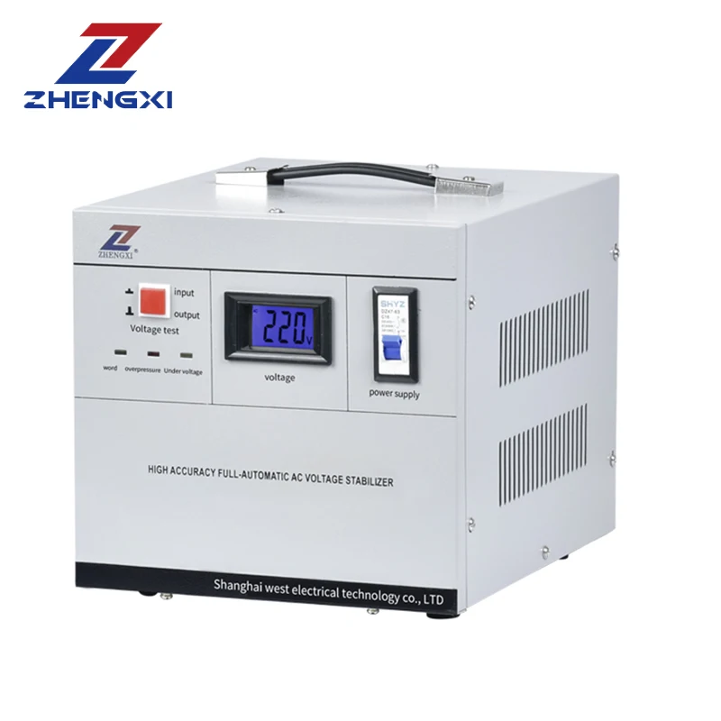 

3kw Voltage Stabilizer Single Phase 220V AC Regulator with LCD Display Relay Control Whole House Use 3Kw 20-year-old brand