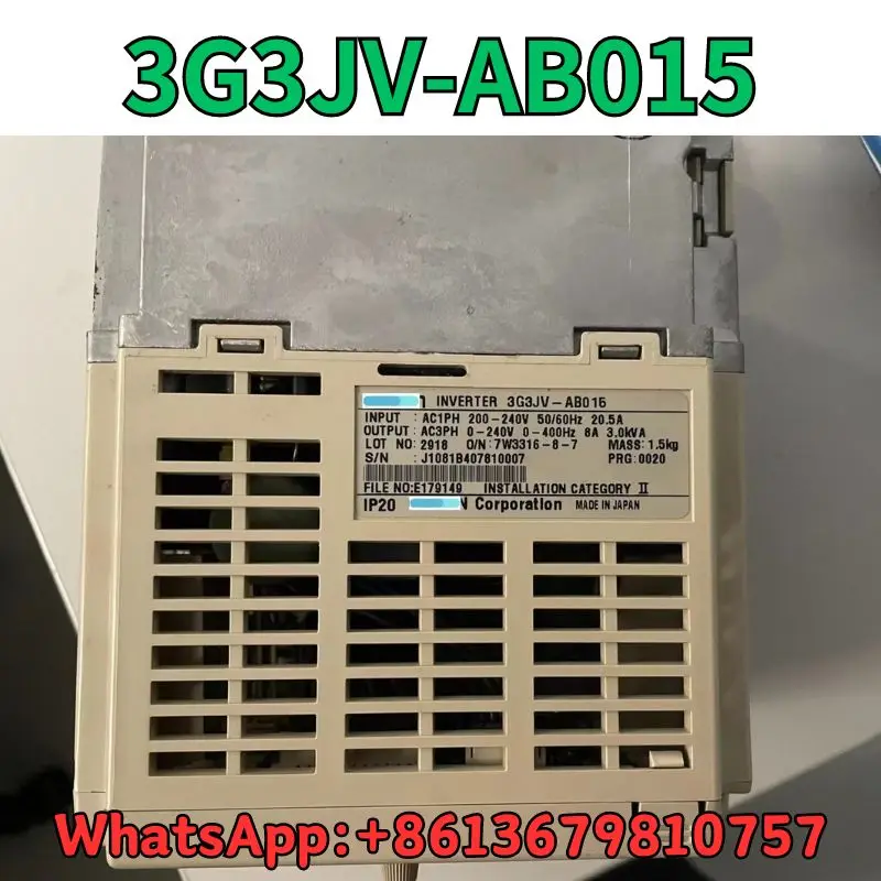 Used Frequency converter 3G3JV-AB015 test OK Fast Shipping