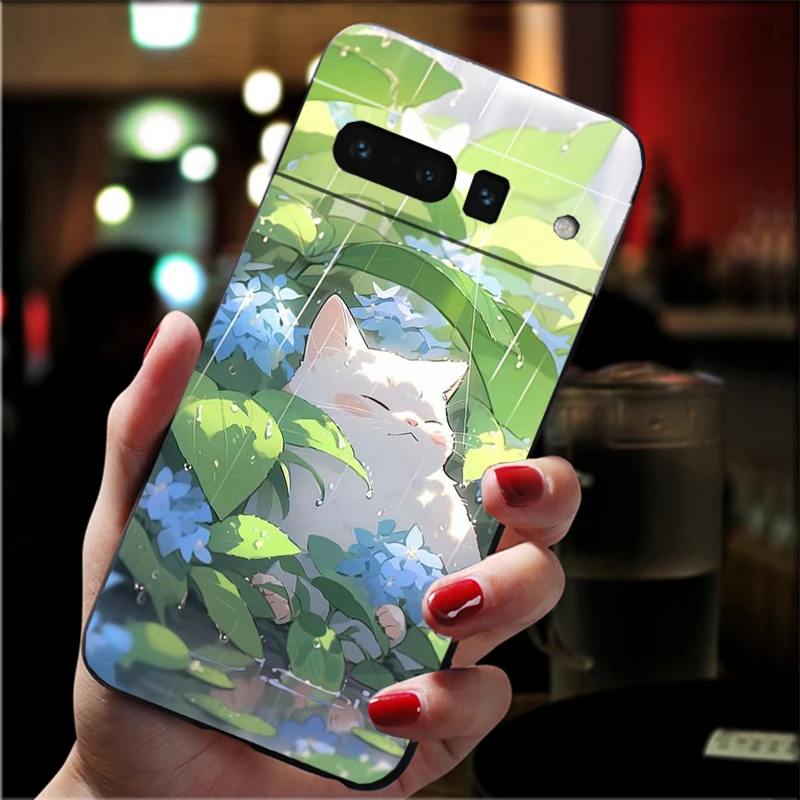 

Cute Cat Phone Case For Google Pixel 10 9 Pro XL 9A 8 7 6 Pro Pixel 8A 7A 6A Pixel 8 7 6 5