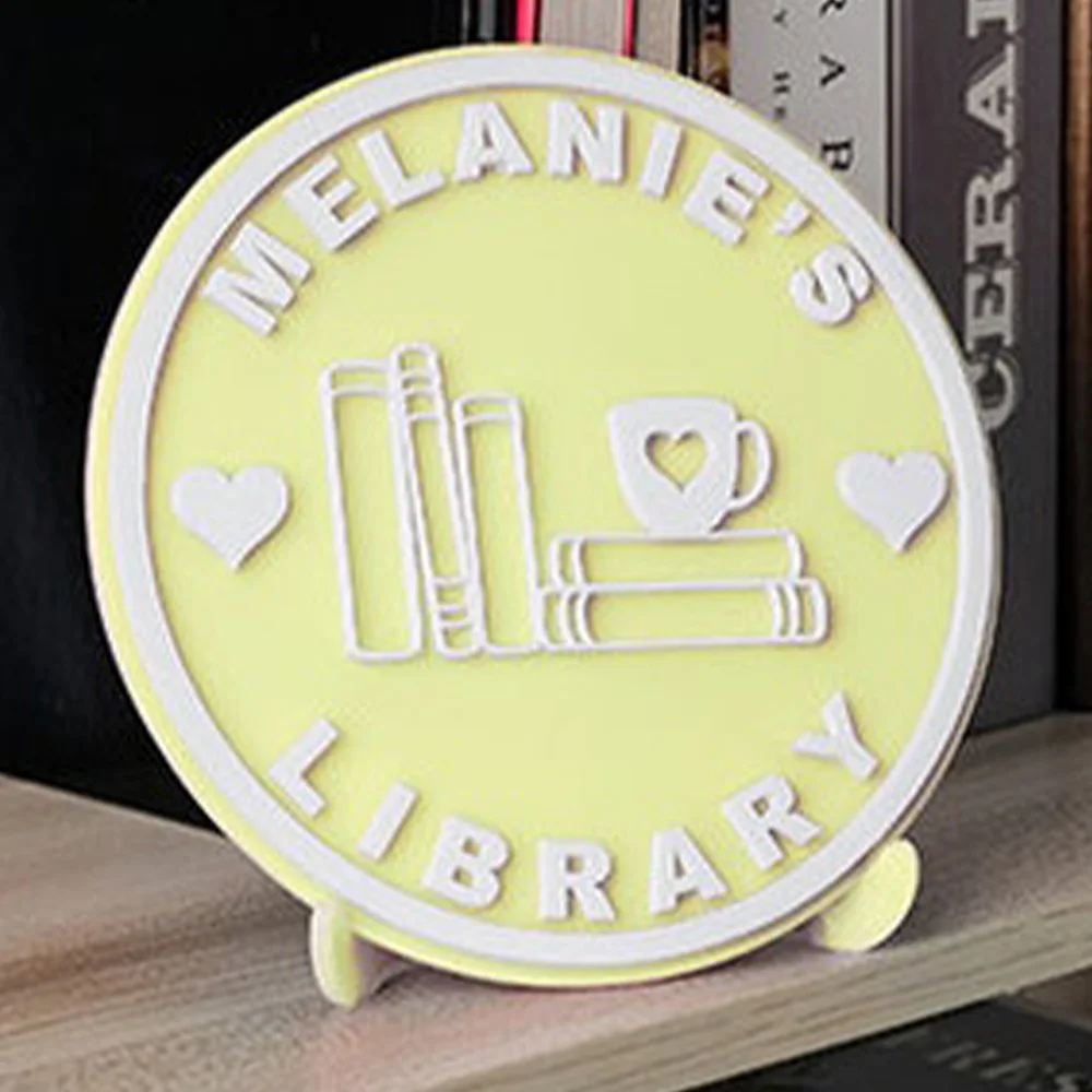 Custom acrylic bookshelf with brackets - personalized bedroom decoration - library book corner decoration - gift for book lovers - view 3