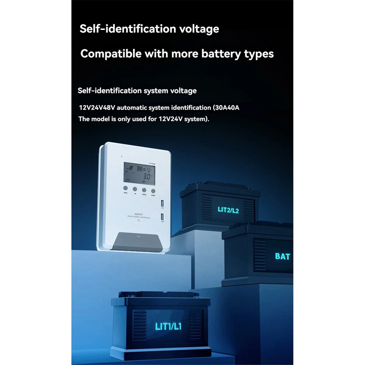 جديد التكنولوجيا MPPT الشمسية جهاز التحكم في الشحن 30A 12 فولت/24 فولت المزدوج USB جهاز تحكم يعمل بالطاقة الشمسية مع شاشة الكريستال السائل للمنزل الذكي الطاقة الشمسية
