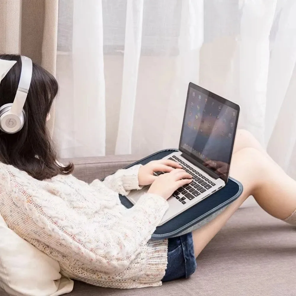 Soft Pillow Cushion Laptop Lap Desk Ergonomic Portable Design Multifunctional Laptop Desk Hard Mouse