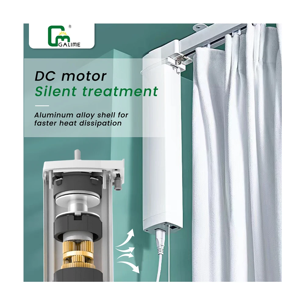 Smart Automatic Curtain,Motorised Curtain,Remote Control Curtain Ultra-quiet Smart Home Electric Curtain Motor Kit