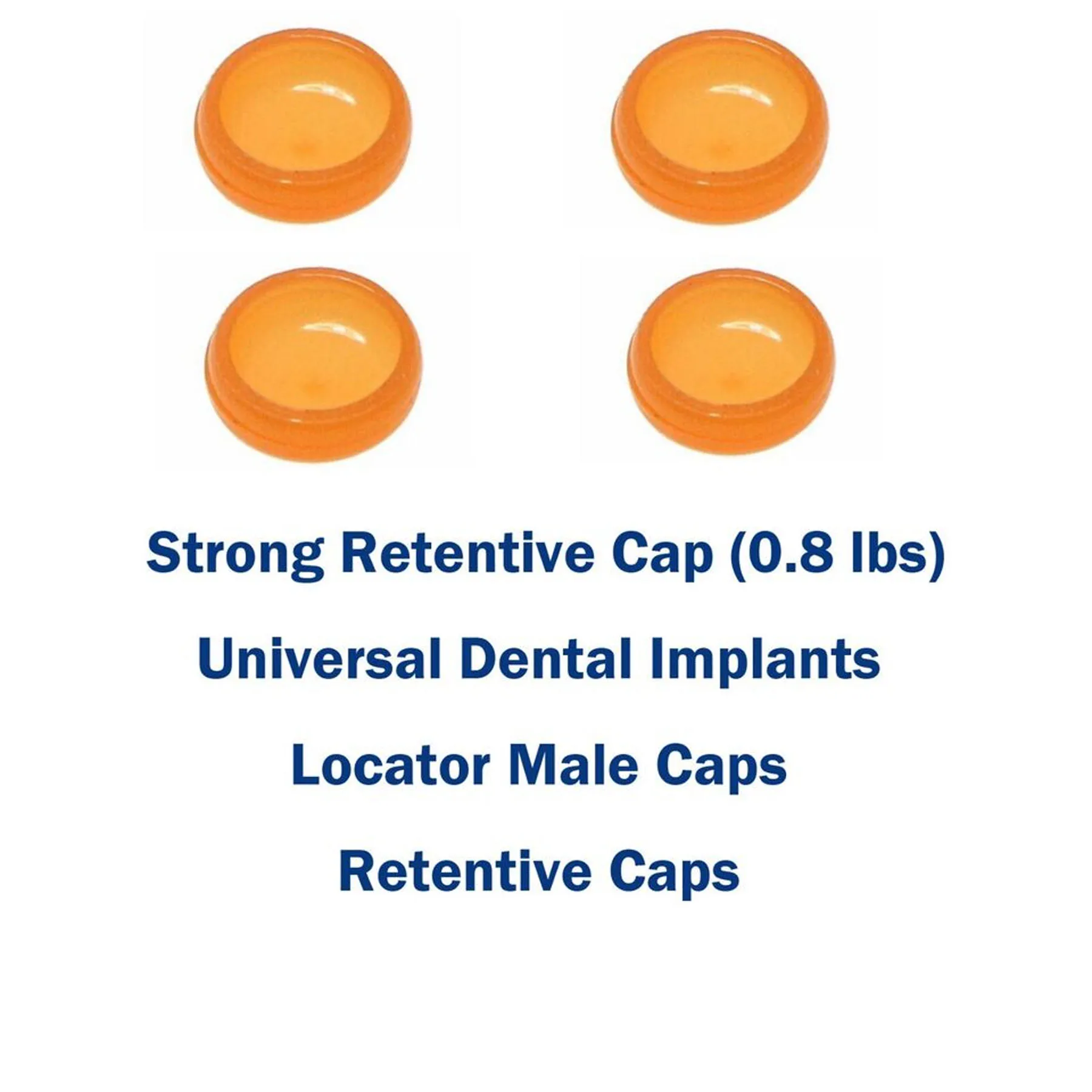 Implant dentystyczny 4 szt. Uniwersalne standardowe zatoczki do protez zdejmowane męskie wkładki