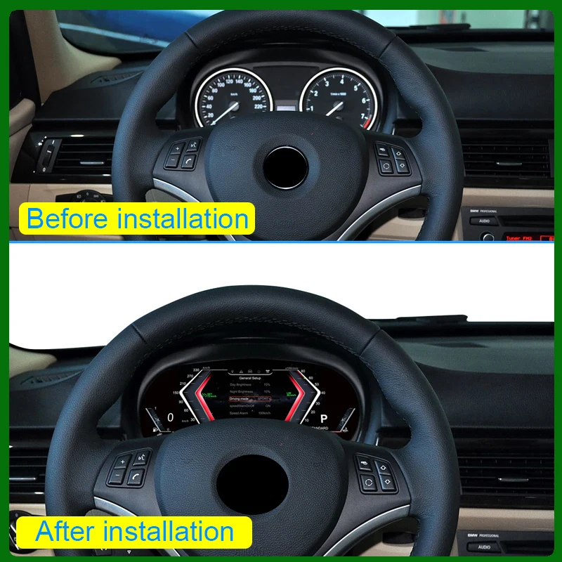 2025 جديد Lcd لوحة القيادة الرقمية العنقودية الرقمية ل 2005-2012 BMW 3 Series E90/E91/E92/E93 أداة قمرة القيادة الافتراضية #3