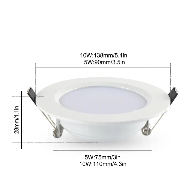 5W 10W Remote Control Colorful RGB LED Downlight Home Round Ceiling Light Dimmable Recessed Lamp RGBW Spotlight Indoor Decor