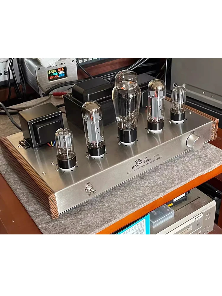 Oldchen-Tube hifiパワーアンプ、EL34-B、純粋なクラスA、手作り、家庭