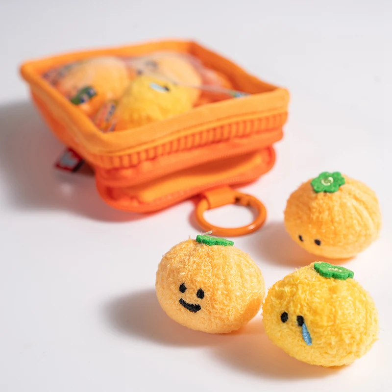 10 Arten Obst- & Gemüse-Serie Plüschtier-Tasche Mini Kawaii Orange Erdbeere Pitaya Aubergine Blaubeere Apfel Tomate Knoblauch