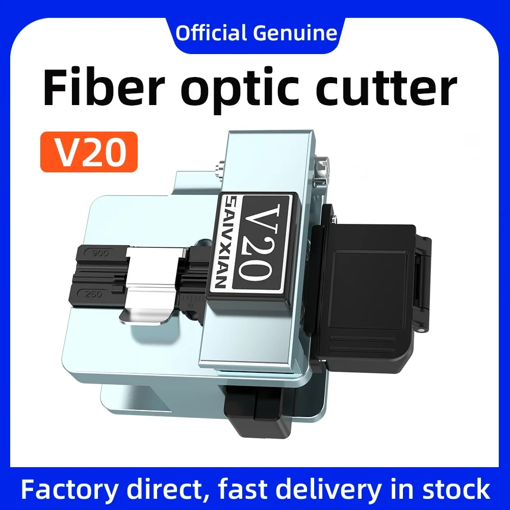 SAIVXIAN-Fiber Cleaver V20, Cable Cutting Knife, FTTT Fiber Optic Tools, High Precision Cutter, 24 Point Blade