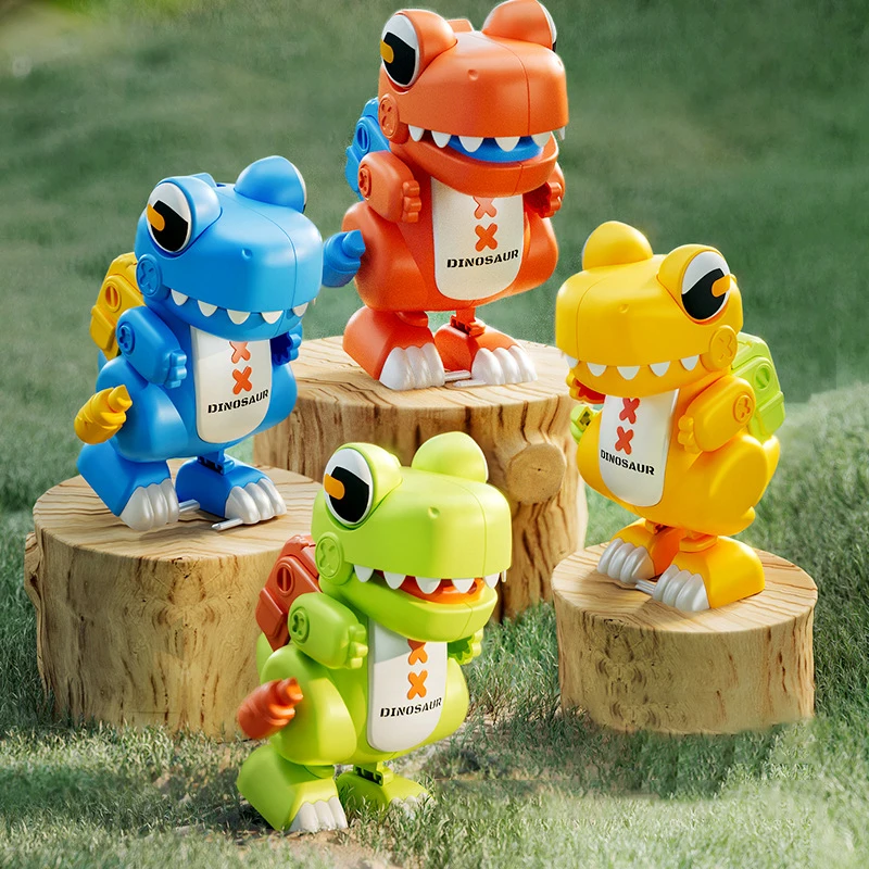 1Pcs Novelty Cartoon Dinosaur Clockwork Dinosaur Toys Creative Wind Up Walking Toy Kids Educational Toy Boys Girls Birthday Gift