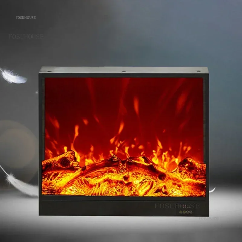 High-end Fireplaces Home Living Room TV Cabinet Built-in Fireplace Electronic False Flame Heater Hotel Decorative Fireplaces x