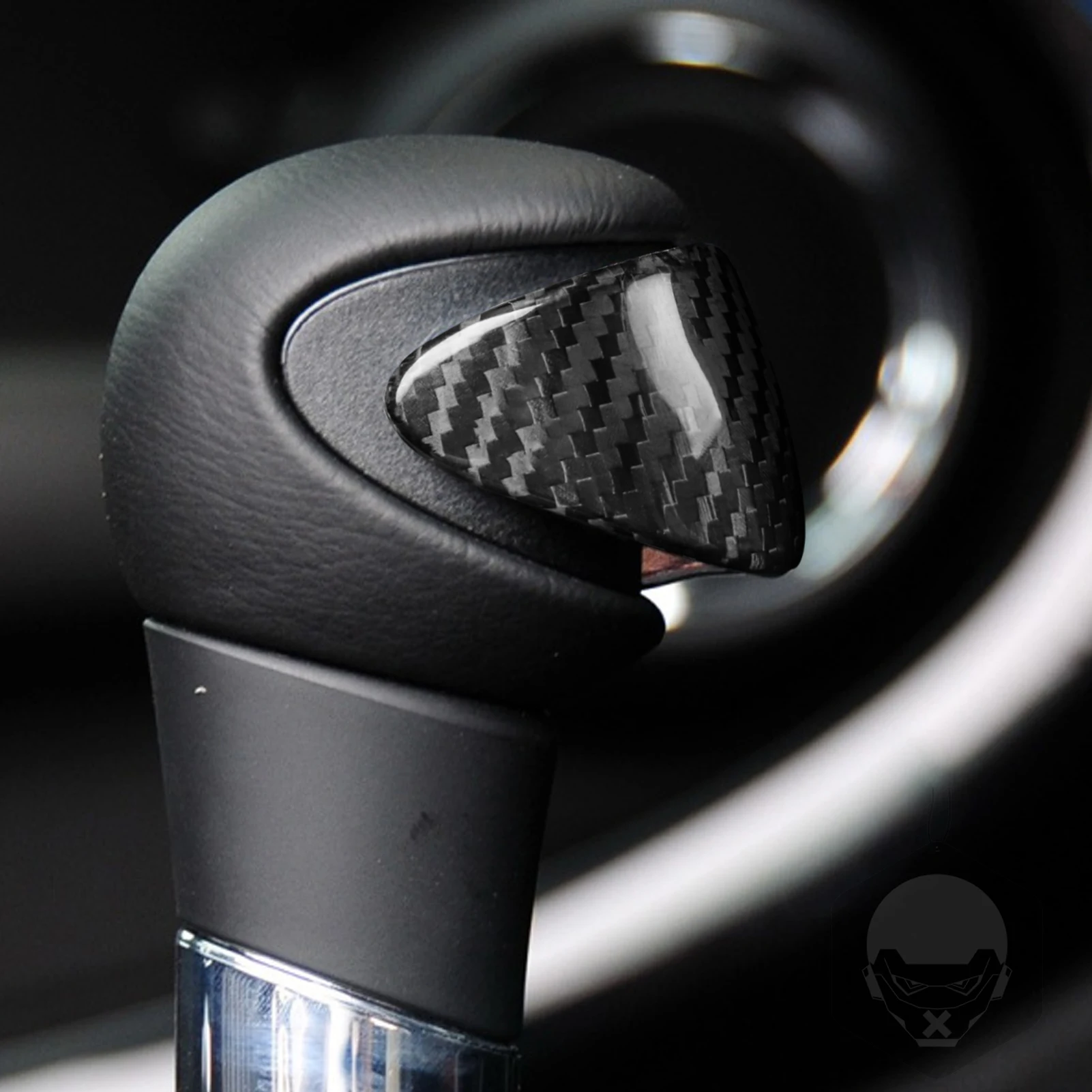 For BMW Mini R Chassis R55 R56 R57 R58 R59 R60 R61 Gear Shift Knob Handle Button 1 Piece Dry Carbon Fiber Cover Trim Accessory