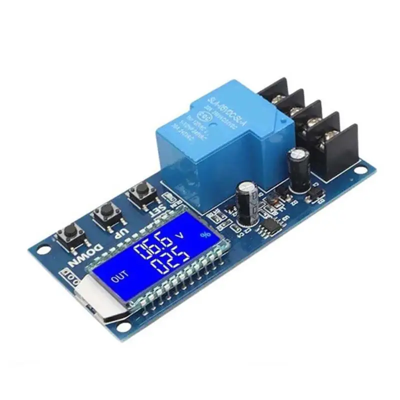 31BA LCD Display Voltages Controller for Battery Percentage Monitoring UART Compatibility and Adjustable Setting