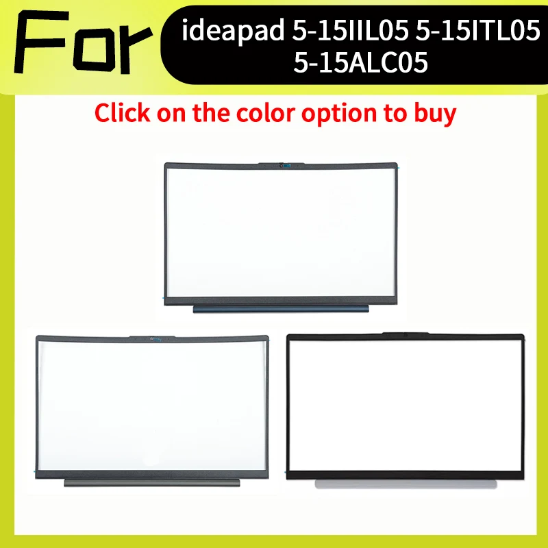 Silver/Gray/Blue LCD Front Bezel For Ideapad 5 15IIL05 15ARE05 15ITL05 15ALC05 2020 2021 Trim Bezel Frame Cover