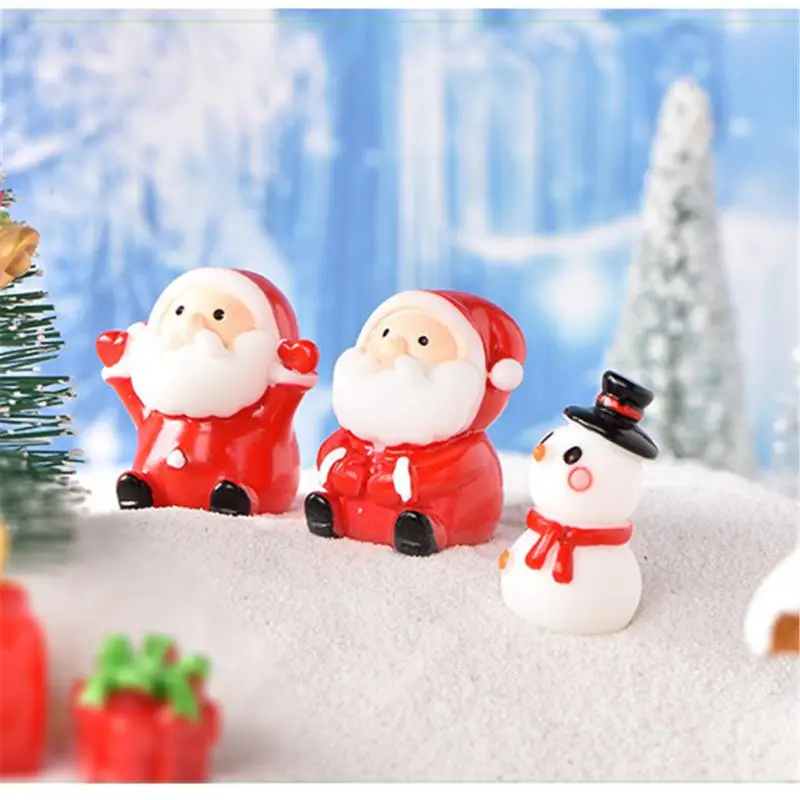 Snowman Decor For Home Christmas Mini Desktop Ornament Festival Decoration Accessories New Year Christmas Elements Decor