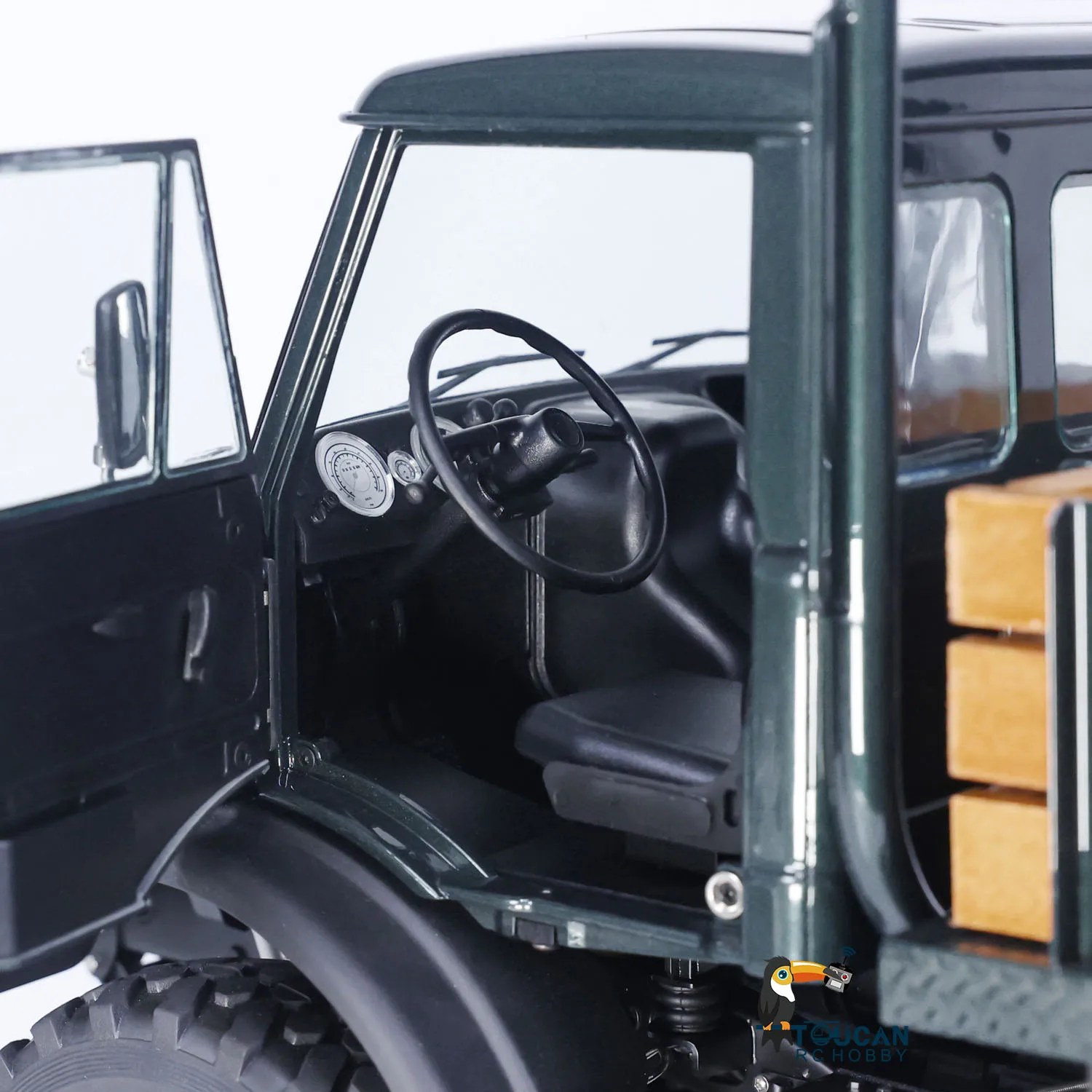 Em estoque 1/10 lesu 4x4 rc veículo off-road pintado acabado RAVE-UM406 carro elétrico 2 transmissão de velocidade som luz guincho caminhão