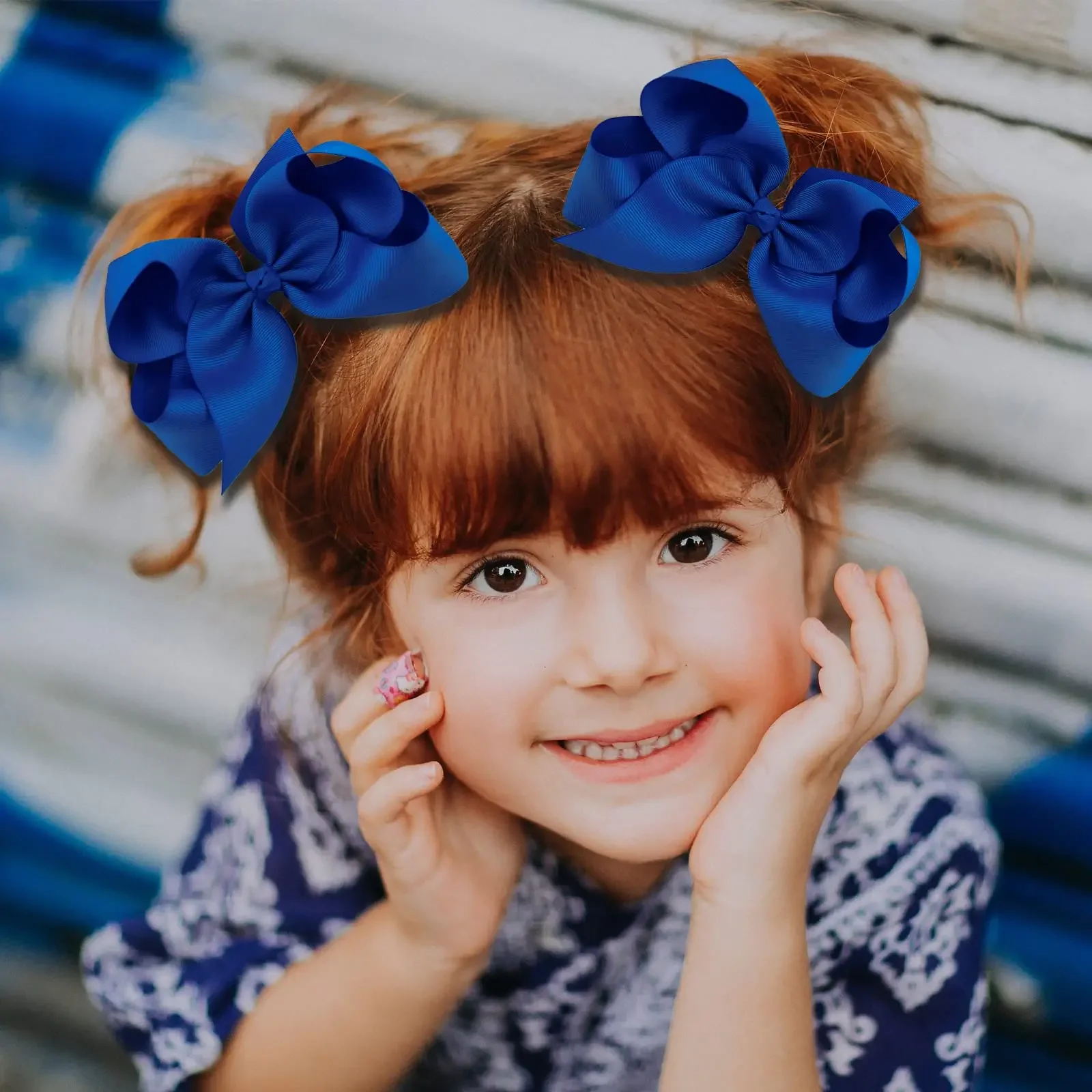 40 teile/satz 4,5 Zoll Süße Große Ripsband Bögen Haar Clips für Baby Mädchen Bunte Haarnadeln Kopfbedeckung haar Zubehör