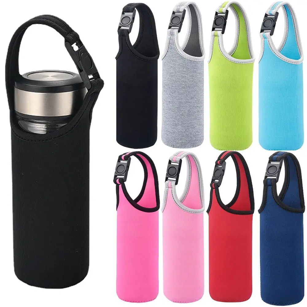 750/1000/1500ML Sports Water Bottle Case Isolado Saco Neoprene Bolsa Titular Manga Capa Transportadora para Caneca Garrafa Copo