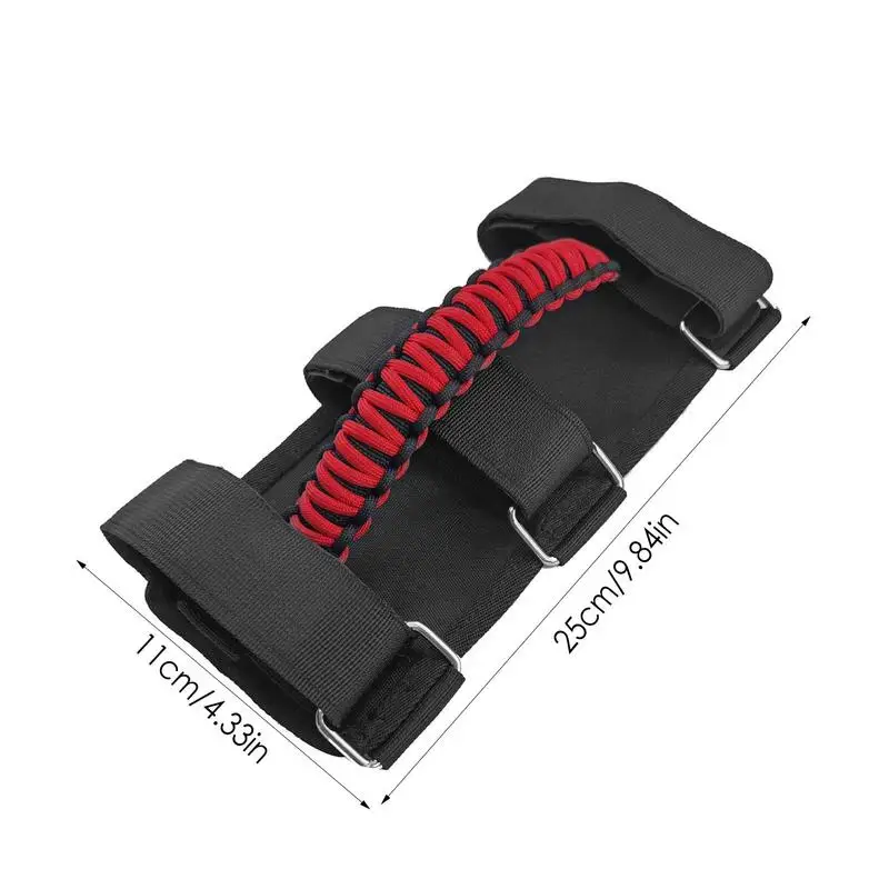 Rolbeugel Handvat Paracord Auto Handgreep Handgreep 3 Nylon Bandjes Ontwerp Sterke En Duurzame Upgrade Paracord Rolbeugel Handgrepen