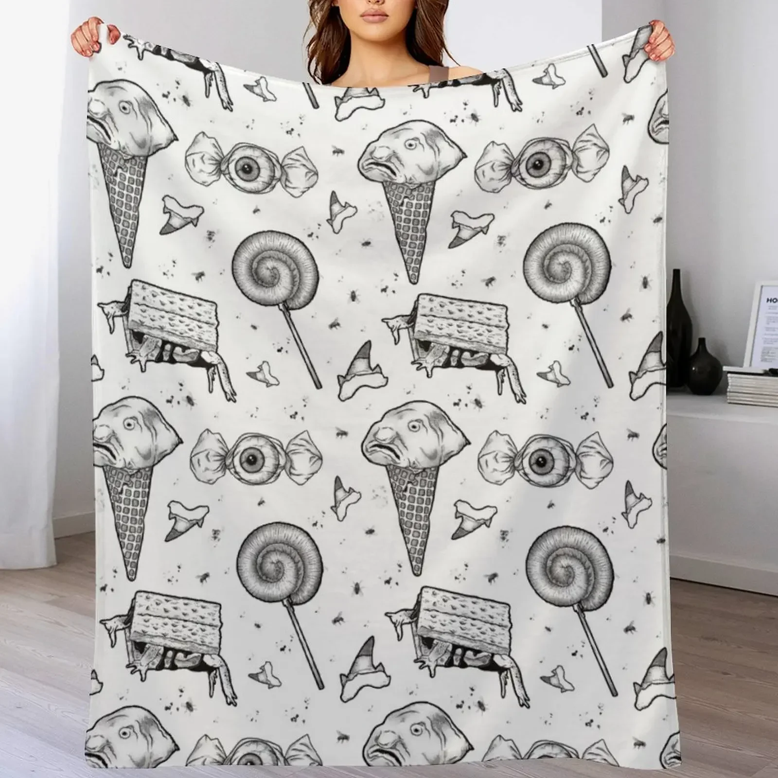 Одеяло Creepy-Crawly, Ooey-Gooey, фланелевое одеяло для сна, декоративные одеяла, спальный мешок, роскошные плед, летние постельные принадлежности, одеяла